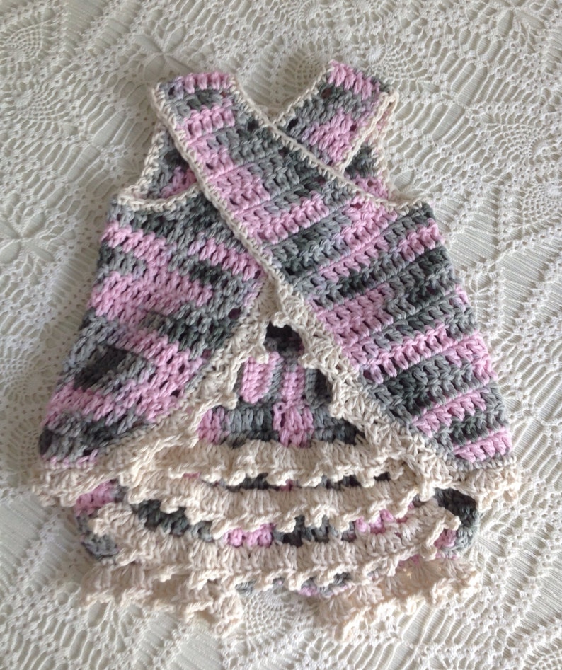 Crochet Sunsuit 9 to 12 Months Lauren PATTERN image 4