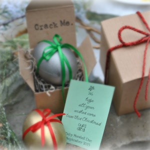 Stocking Stuffer Eggs- Message in an Egg Custom Gift Certificates and Announcements