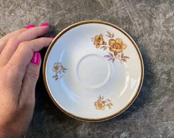 Vintage ARABIA of Finland MYRNA Saucer Flowers Floral Arabia Finland Olga Osol Design