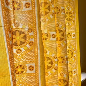 70er Jahre Vorhänge Set im skandinavischen Stil 1970s Bohemian Vorhangset