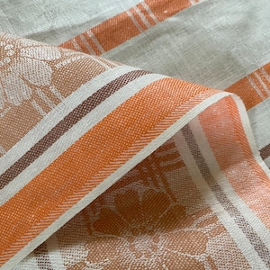 PAIR Vintage Linen Towel Set of 2 Kitchen Towel Dish Cloth Handmade Linens Retro Scandi Home Decor Gift For Mom image 5