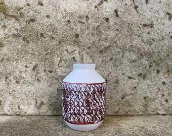 Scandinavian Vintage Ceramic Vase, Hand Made Pottery Vase, Swedish Collectible Scandinavian Home Decor