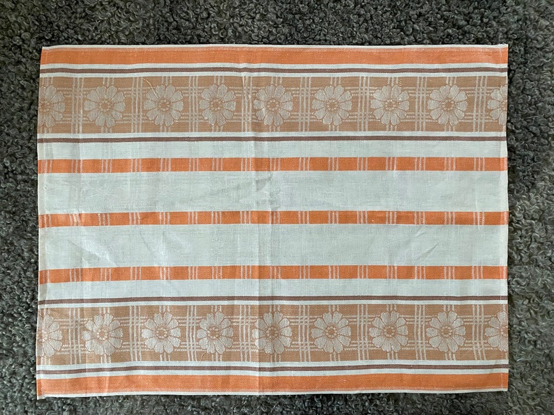 PAIR Vintage Linen Towel Set of 2 Kitchen Towel Dish Cloth Handmade Linens Retro Scandi Home Decor Gift For Mom image 3