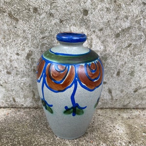 Upsala Ekeby Vase Scandinavian Vintage Swedish Vintage Ceramic Vase, Hand Made Pottery Vase, Collectible Scandinavian Home Decor