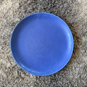 Scandinavian Höganäs Keramik Dinner Plate Swedish Vintage Dawn Blue Plate Hoganas Stoneware, Scandinavian Design Nordic Home Summer Blue