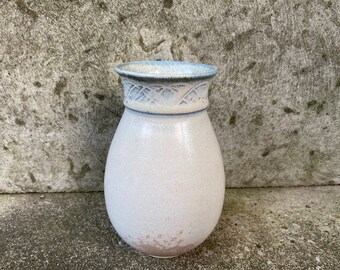 Scandinavian Ceramic Vase, Hand Made Pottery Vase, Collectible