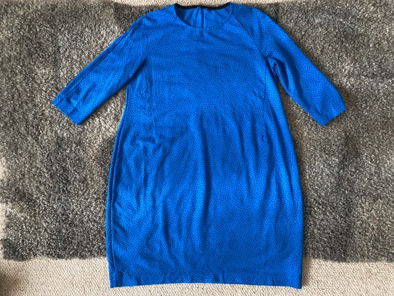 MARIMEKKO Vintage Dress KISSKISS Blue Viscose Mix… - image 5