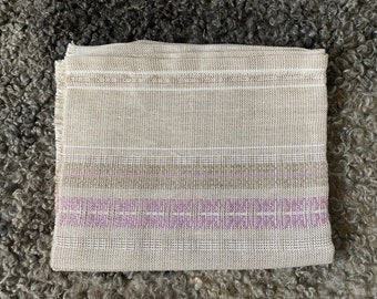 Scandinavian Tablecloth, Vintage Linen Table Runner, Small Table Linen, Retro Home Decor, Scandi Home Decor,