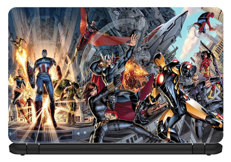 15.6 inch Avengers-Laptop Vinyl Skin//Decal//Sticker-Protection Cover-LC008