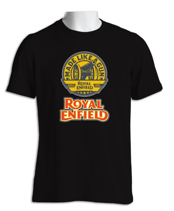 Royal Enfield Bikes Distressed British Biker Retro Motorcycle T Shirt 401b - orange motorcycle shirt roblox