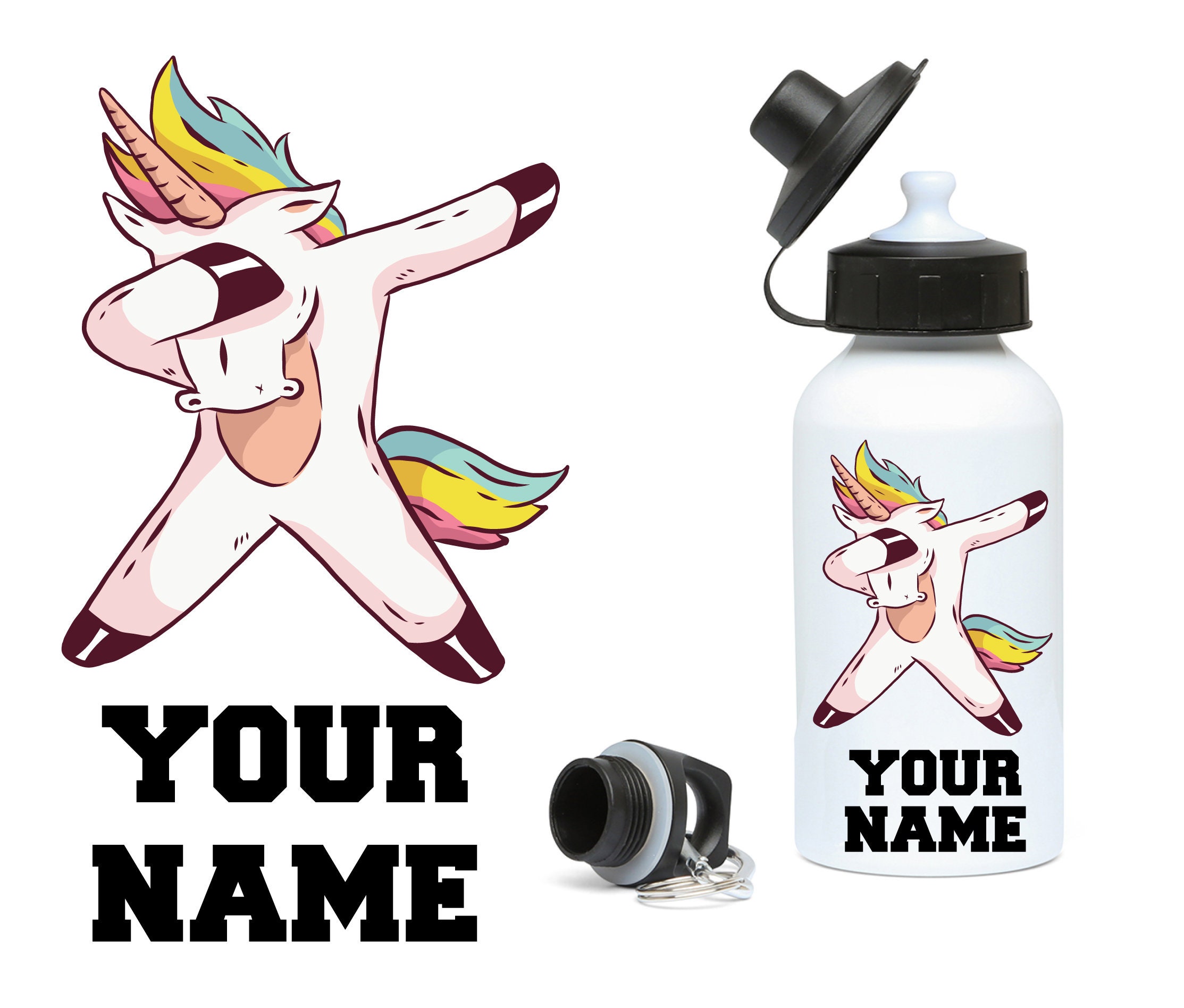 Personalised Name Kids Water Bottle-Ryan/'s Toys Review World School-WB1