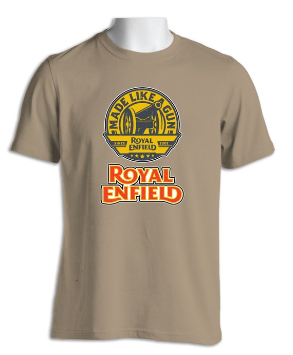 Royal Enfield Bikes Distressed British Biker Retro Motorcycle T Shirt 401b - orange motorcycle shirt roblox