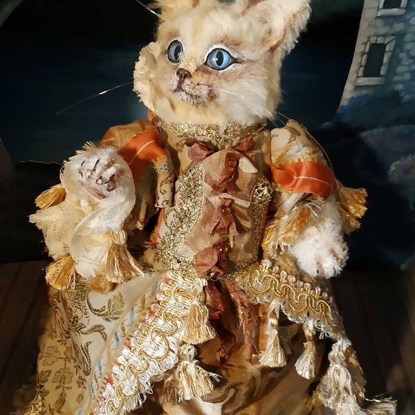 Mary, plush cat, collector's piece. Unique model.