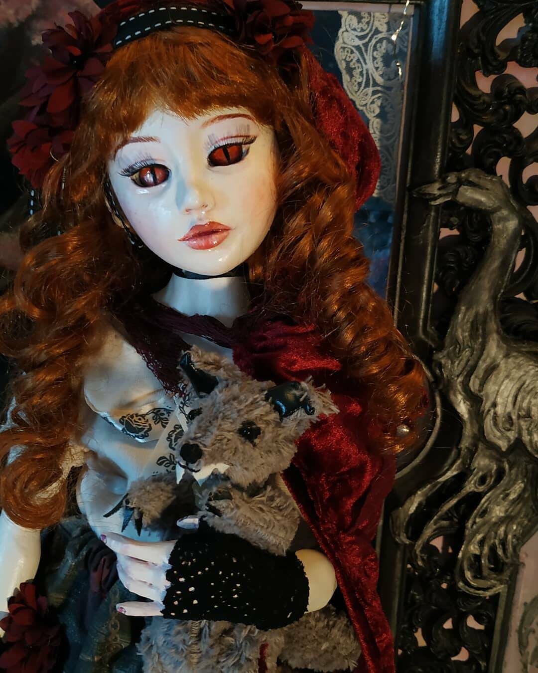 The Red Riding Hood, Handmade Doll, Unique Piece - Etsy