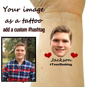Bachelorette Party Favor, Custom Tattoos, Bachelorette Tattoo, Bachelorette Party Tattoos, Groom&#39;s Face Tattoo, Bride Tattoo, Photo Tattoos