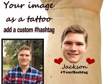 Bachelorette Party Favor, Custom Tattoos, Bachelorette Tattoo, Bachelorette Party Tattoos, Groom's Face Tattoo, Bride Tattoo, Photo Tattoos