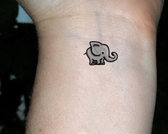 Elephant Tattoo Etsy