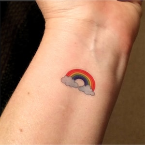 tiny tattoos rainbow tattoos temporary tattoos small tattoos
