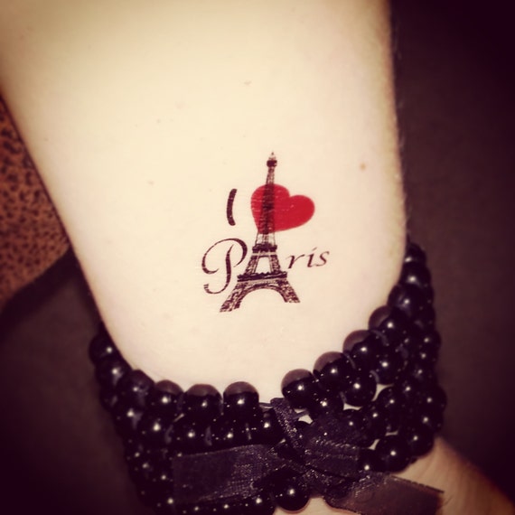 Tatouage Paris Jaime Paris Faux Tatouage Tatouage Temporaire Tour Eiffel Tatouage Coeur Tatouage Amour Tatouage Tatouage Paris