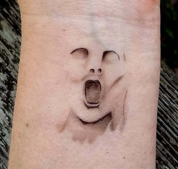 Tatuaggio Temporaneo Tatuaggio Viso Visotruce Urlando Viso Etsy