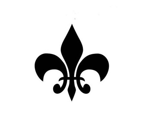 Fleur De Lis Tatuaje Temporal Pequena Flor De Lis Del Tatuaje Etsy