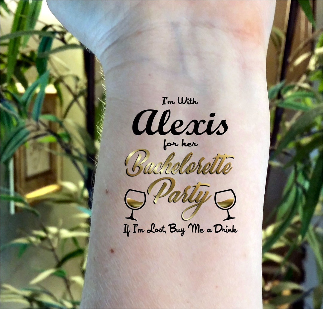 Bachelorette Tattoos, Fiesta Bachelorette, Bachelorette Party, Gold ...
