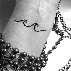 waves tattoo temporary tattoos ocean waves