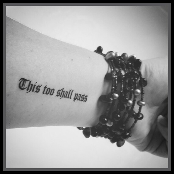 Citation Tatouage Tatouage Temporaire Faux Tatouage Citation Etsy