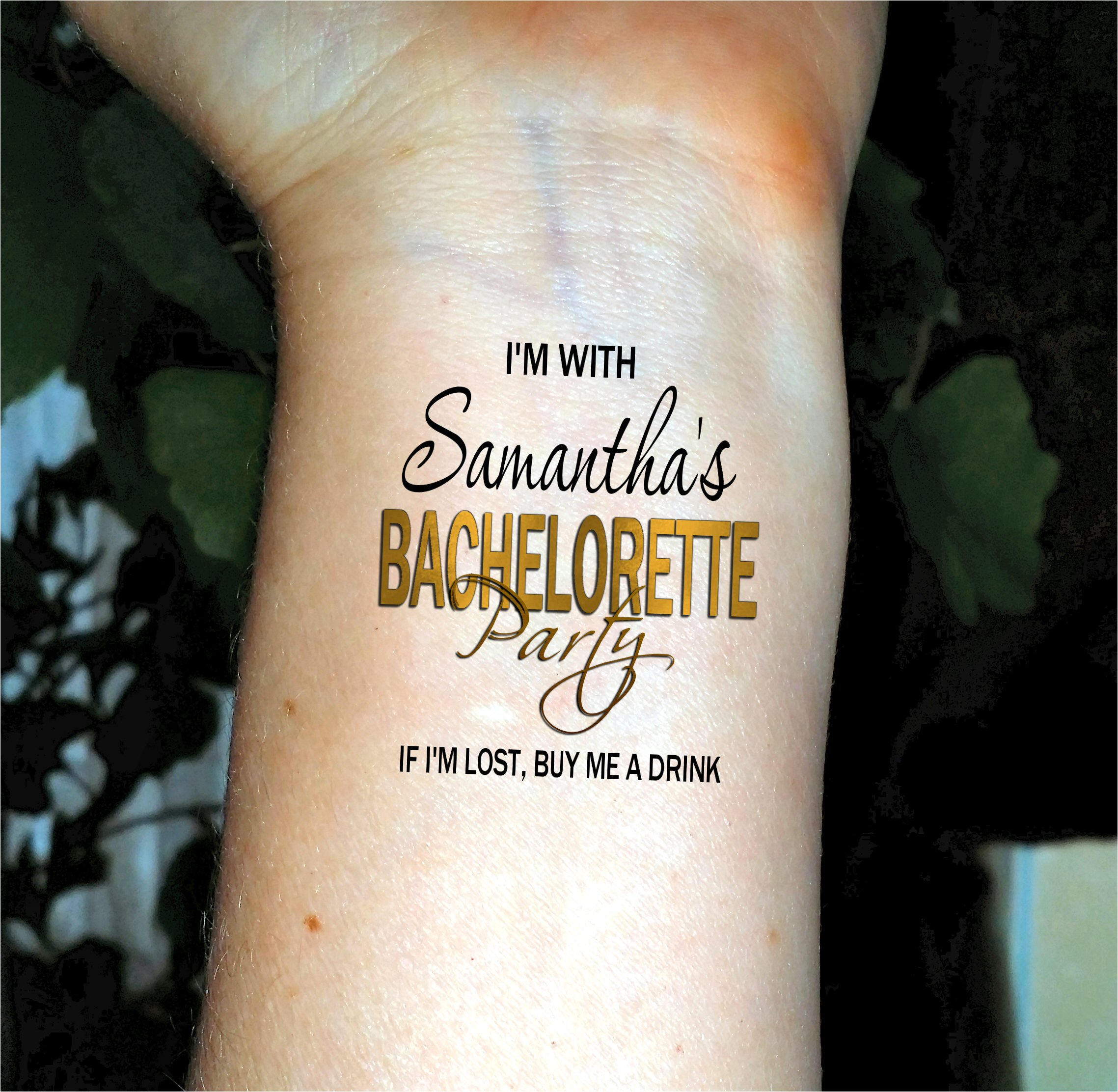 Bachelorette party tattoos temporary tattoos Bachelorette Etsy