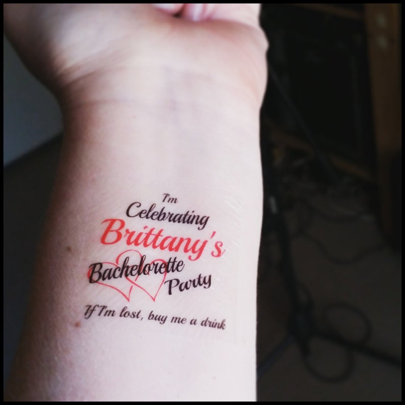 bachelorette tattoos bachelorette party tattoos wedding party tattoos bridesmaid tattoos image 1