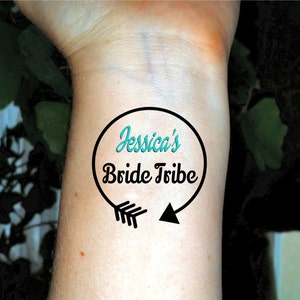 Bride tribe bachelorette tattoo bachelorette party tattoos