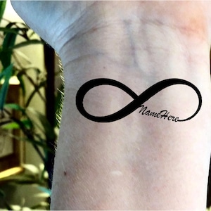 Custom temporary tattoos infinity tattoo name tattoo fake tattoo personalized tattoos