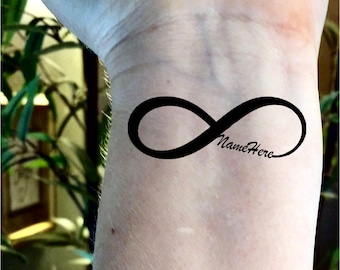 Custom temporary tattoos infinity tattoo name tattoo fake tattoo personalized tattoos