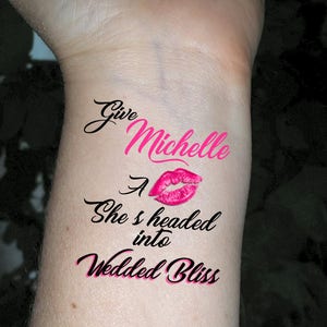 Bachelorette tattoo Bachelorette party tattoo temporary tattoo Bachelorette Party tattoos