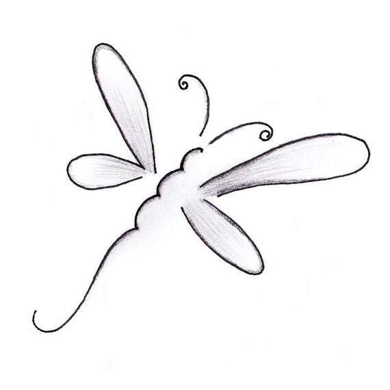 Tatouage Dessiné De Main Faux Tatouage Tatouage Temporaire Libellule
