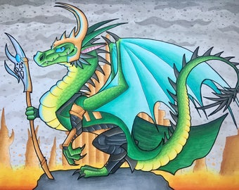 Loki Dragon Print