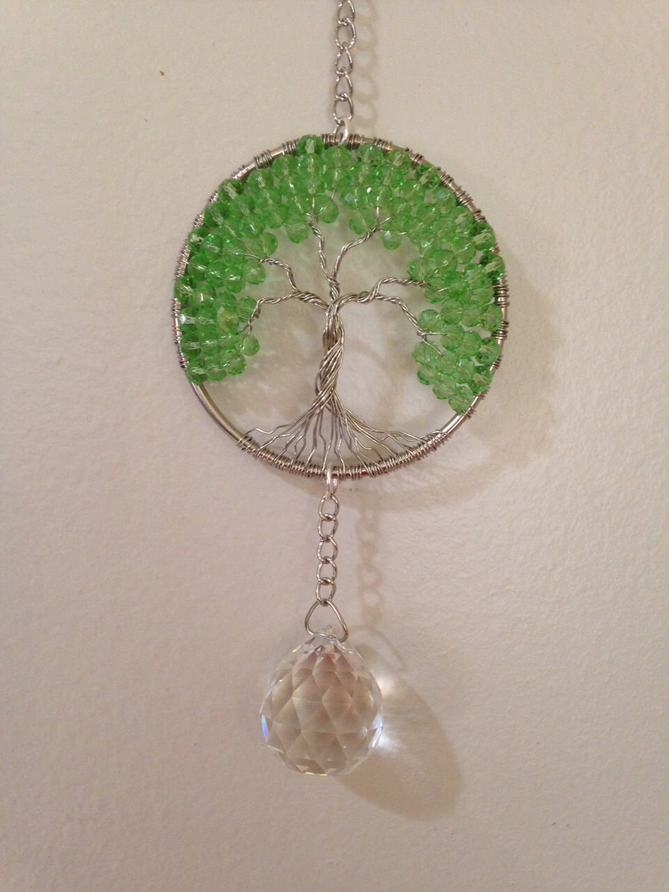 Crystal Sun Catcher Tree of Lifewindow Ornamentbonsai Etsy