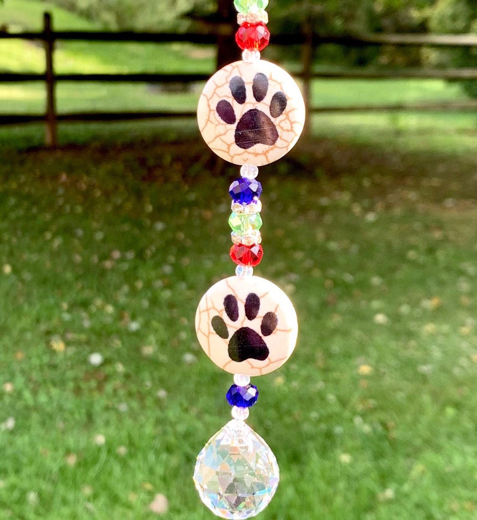 Dog Paw Rear View Mirror Charmanimal Paw Print Sun - Etsy