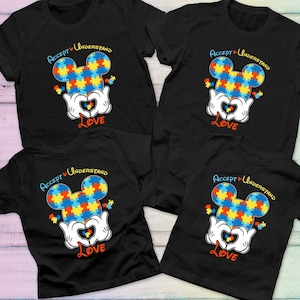 Autism Awareness shirt, Mickey Autism shirt, Accept Understand Love Tee, Autism Disney, Disney Autism Gift, Autism Shirt For Mom, Divergent