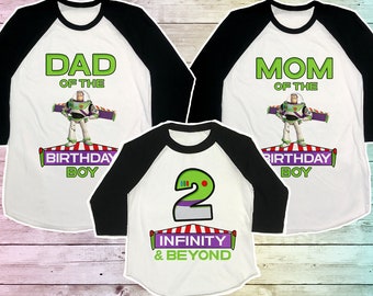 Buzz lightyear birthday shirt, Two infinity and beyond shirt, toy story family shirts, 2 2nd birthday shirt, toy story birthday shirt