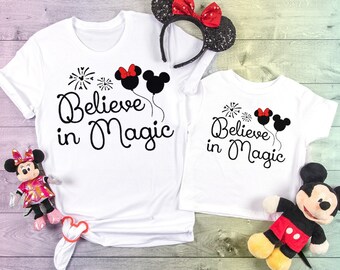 Disney Vacation Shirt, Believe in Magic Shirt Women, Disneyworld Family Shirts, Mickey Mouse Shirt, Disney 2021 matching shirts, mommy