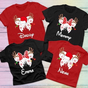 Disney Christmas Shirt, Mickey Minnie Christmas Shirt, Christmas Gift tee, Disney Reindeer Shirt, Disney Family Christmas Vacation, Lights