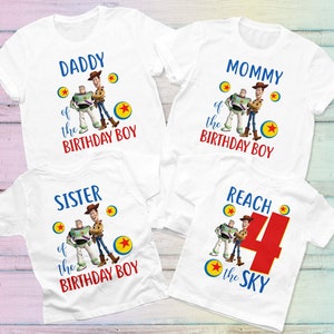 Toy Story Birthday Shirt, 4th Birthday Shirt, Toy Story Family Shirts, Buzz Lightyear Birthday shirt, Woody Birthday Shirt, Personalized tee