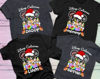 Disney Christmas Shirt, Mickey And Friends Christmas Shirt, Personalized Christmas Shirt, Christmas Disney Vacation Shirt, Christmas Minnie