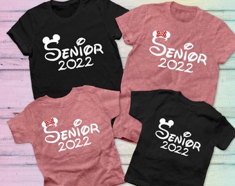 Senior 2022 Shirt, 2022 graduate shirt, Disney Senior shirt, Minnie Graduation Shirt, Mickey Graduation Shirt, Senior tshirt,Graduation Gift