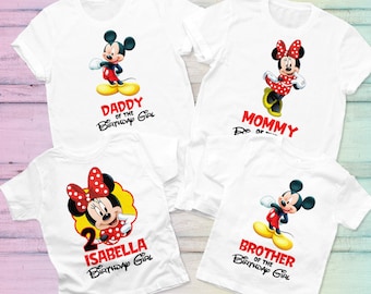 Minnie birthday shirt, Minnie mouse birthday family shirts, Disney birthday shirt, personalized family shirts, Mickey birthday shirt