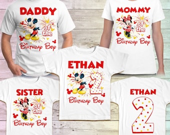 Mickey Birthday Shirt, Family Mickey Birthday Shirt, Mickey 2nd Birthday, Mickey mouse Birthday Gift, Disney Birthday Shirt, Custom Mickey