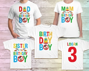 Mickey Birthday Shirt, Mickey Clubhouse Family Birthday shirt, Disney Birthday Shirts, Mickey Mommy Birthday White Tee, Kids Birthday Shirt,