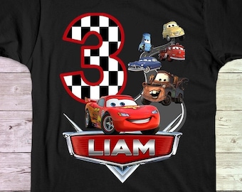 Disney Cars Birthday Shirt, Cars Family Birthday shirts, Personalized shirt, Mcqueen Birthday Shirt, Boy's Birthday shirt, Mater Birthday,