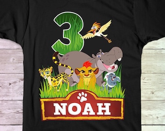 Lion Guard Birthday Shirt, Lion Guard Family Birthday shirts, Personalized shirt, Lion King Birthday Shirt, Boy's Birthday shirt, Custom tee